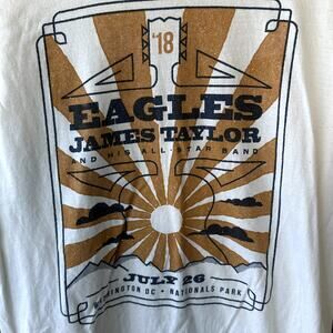 2018 Eagles and James Taylor Washington DC Concert Tee T-Shirt Nationals Park